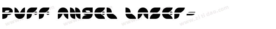 Puff Angel Laser字体转换